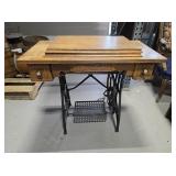 Antique Treadle Sewing Machine Table