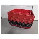 5 Folding Stackable Bins