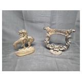 Metal Book End and Boot Scraper