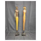 Wooden Carved Tribal Figures