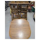 Dining Table With 4 Chairs and 2 Leafs