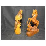 Wooden Animal Sculptures