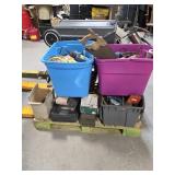 Pallet of Misc Tools, Hardware, Toolboxes, Etc