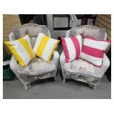 Wicker Chairs With Pillows