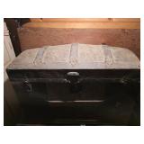 Antique Hump Back Steamer Trunk