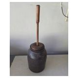 Stoneware Butter Churn