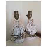 Vintage Porcelain Table Lamps