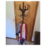 Coat Rack w/ Scarves