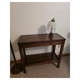Side Table & Vintage Lamp