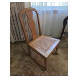 Wooden Rocking Chair w/ Caning