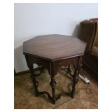 Antique Octagon Accent Table
