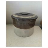 Stoneware Canister w/ Lid