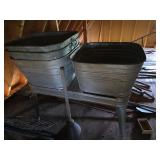 Wheeling Galvanized Double Wash Tub