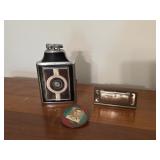 Vintage Ronson Mastercase, Harmonica, Pin