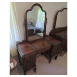 Antique Vanity w/ Contents