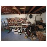 Contents of Basement Shelves & Floor