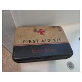 Vintage Johnson & Johnson First Aid Kit Tin