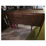 Antique Art Deco Wooden Sideboard