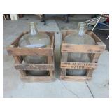 5 Gallon Glass Carboys w/ Crates