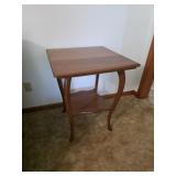 Vintage 2 Tier Oak Side Table