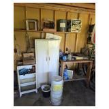 Contents of Garage Back Wall / Cabinet