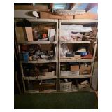 Plastic Shelving Units w/ Contents