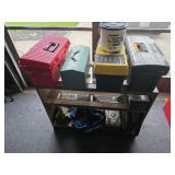 Misc. Tool Boxes w/ Wood/Glass Shelf