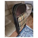 Metal Folding Chairs, Set of 3