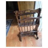 Wood Magazine Rack