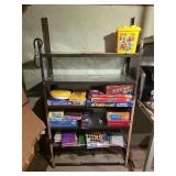 Metal Shelf w/ Games