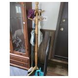 Coat Rack, Umbrellas & Brooms