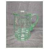 Vaseline Glass Pitcher