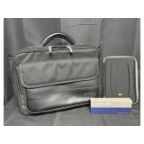 Laser Pointer and Brief Case.