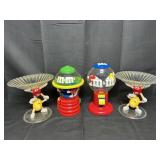 M&M Candy Dispensers and Bowls
