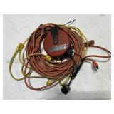 Extention Cords (2) & 1 Extendable Extention Cor