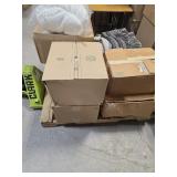 Pallet of Bedding, Rugs, Bean Bag Chair