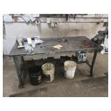 Metal Workbench w/ Large Vise