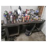 Metal Workbench / Desk w/ Contents