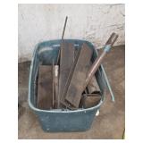 Bin of Scrap Metal Pieces