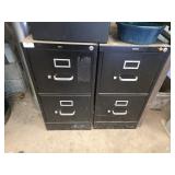 Metal Filing Cabinets w/ Contents