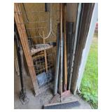 Broom, Scraper, Axe Head, Metal Poles