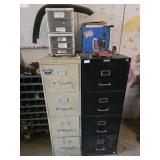 Metal Filing Cabinets w/ Contents