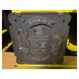 Schmidtï¿½s Brewery Plastic Plaque Sign Since 1860