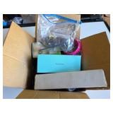 Box Lot: Tiffany Glasses, Delta Pen, Mixed Items