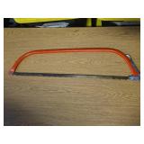 Steel Bow Saw with Red Metal Frame 30 Inch Blade