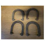 4 Vintage Iron Horseshoes
