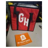 Grubhub Red Insulated Delivery Bag