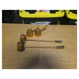 Wooden Mallet and Butter Churn Plunger Set