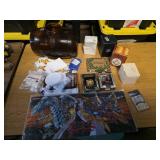 Lot: Beer Kit, Yu-Gi-Oh! Mat, Ornaments