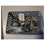 Basket of Mixed Car, Door, and Padlock Keys